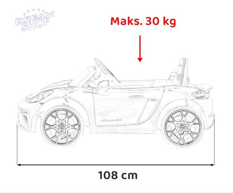 Pojazd Porsche 718 Lakier Różowy Pojazd Porsche 718 Lakier Różowy