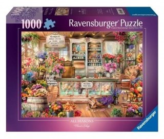 Puzzle 1000 Kot w kwiaciarni