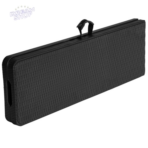 Składana ławka cateringowa RATTAN 180 cm czarna Składana ławka cateringowa RATTAN 180 cm czarna