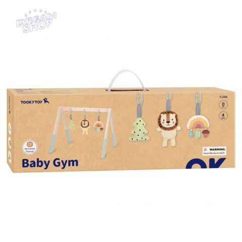 TOOKY TOY Baby Gym Stojak Edukacyjny Gimnastyczny 3 Zawieszki