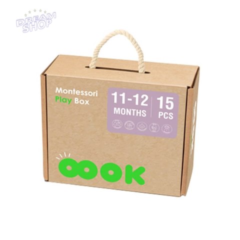 TOOKY TOY Box Pudełko XXL Montessori Edukacyjne 5w1 Sensoryczne 11-12 Mies