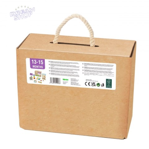 TOOKY TOY Box Pudełko XXL Montessori Edukacyjne 6w1 Sensoryczne 13-15 Mies
