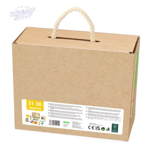 TOOKY TOY Box Pudełko XXL Montessori Edukacyjne 7w1 Sensoryczne 31-36 Mies.