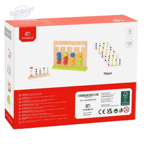 TOOKY TOY Gra Logiczna Układanka na Czas Kolory 30 Wzorów TOOKY TOY Gra Logiczna Układanka na Czas Kolory 30 Wzorów