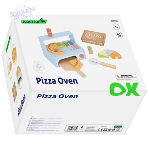 TOOKY TOY Pizzeria Drewniany Piec do Pizzy Akcesoria