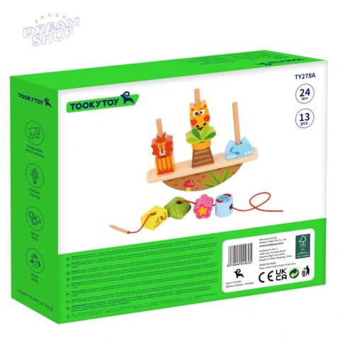 TOOKY TOY Układanka Balansująca Zwierzęta TOOKY TOY Układanka Balansująca Zwierzęta