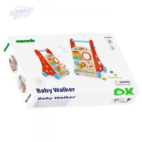 TOOKY TOY Wielofunkcyjny Chodzik Pchacz Panel Edukacyjny Dla Dzieci