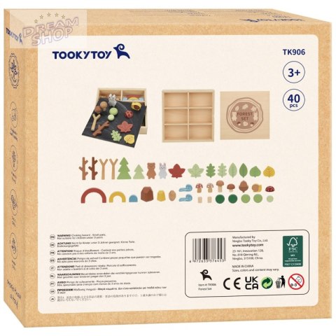 TOOKY TOY Zestaw Leśny Układanka w Stosy Klocki Figurki