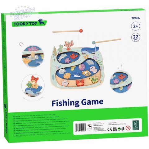 TOOKY TOY Złowić Rybkę Gra Zręcznościowa Układanka Montessori TOOKY TOY Złowić Rybkę Gra Zręcznościowa Układanka Montessori
