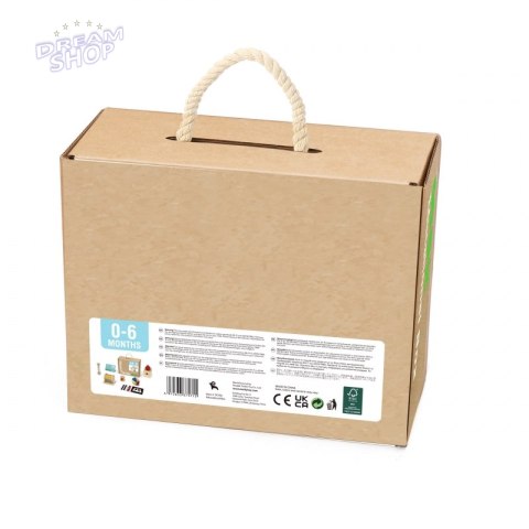 Tooky Toy Edukacyjne Pudełko Karty Kontrastowe Grzechotka Bębenek Piłka 6w1 od urodzenia do 6 miesiąca Tooky Toy Edukacyjne Pudełko Karty Kontrastowe Grzechotka Bębenek Piłka 6w1 od urodzenia do 6 miesiąca