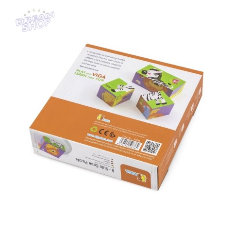 Viga Drewniana układanka Zoo Puzzle 4 klocki Viga Drewniana układanka Zoo Puzzle 4 klocki