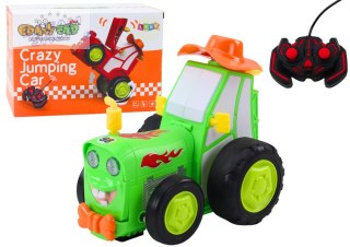 Zdalnie Sterowany Skaczący Traktor R/C Zielony