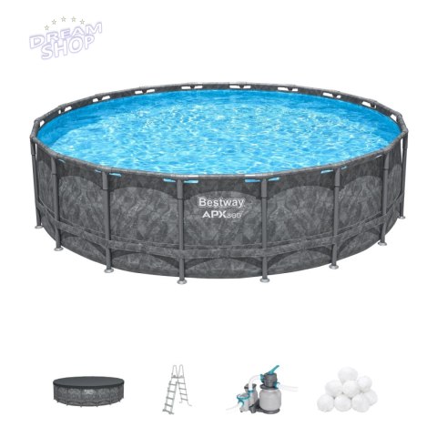 Basen Stelażowy 18FT 549x132 cm APX 365 BESTWAY Basen Stelażowy 18FT 549x132 cm APX 365 BESTWAY