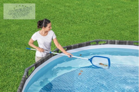 Cedzak z siatką i kijem do czyszczenia basenów BESTWAY ok. 163cm Cedzak z siatką i kijem do czyszczenia basenów BESTWAY ok. 163cm