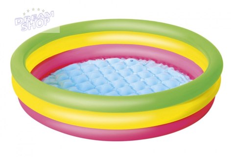 Dmuchany Basen dla dzieci Brodzik Tęcza 102x25cm BESTWAY + Łatka naprawcza Dmuchany Basen dla dzieci Brodzik Tęcza 102x25cm BESTWAY + Łatka naprawcza