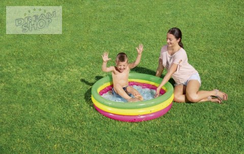 Dmuchany Basen dla dzieci Brodzik Tęcza 102x25cm BESTWAY + Łatka naprawcza Dmuchany Basen dla dzieci Brodzik Tęcza 102x25cm BESTWAY + Łatka naprawcza