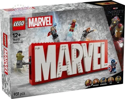 LEGO(R) SUPER HEROES 76313 Logo MARVEL z minifigurk.