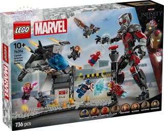 LEGO(R) SUPER HEROES 76314 Kapitan Ameryka: Wojna...