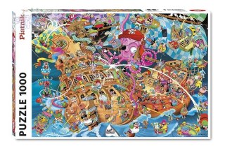 Puzzle 1000 Crisp, Różowi Piraci PIATNIK