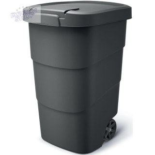 ŚMIETNIK KOSZ NA KÓŁKACH WHEELER 95L CZARNY RECYKLING