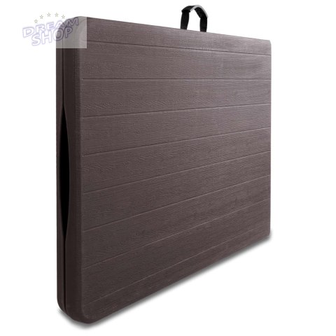Stół cateringowy WOODLAND składany w walizkę 180 cm brown