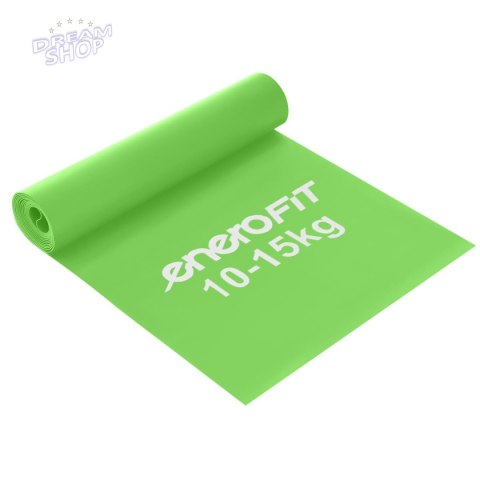 TAŚMA TRENINGOWA GUMA OPOROWA DO ĆWICZEŃ 200x15cm 0,40mm 10-15 kg ZIELONA
