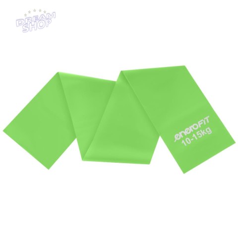 TAŚMA TRENINGOWA GUMA OPOROWA DO ĆWICZEŃ 200x15cm 0,40mm 10-15 kg ZIELONA