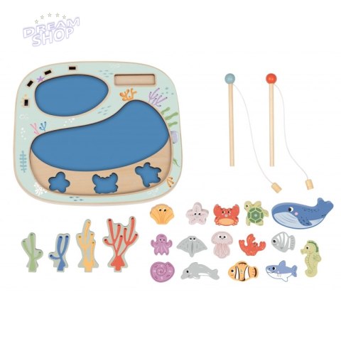TOOKY TOY Złowić Rybkę Gra Zręcznościowa Układanka Montessori TOOKY TOY Złowić Rybkę Gra Zręcznościowa Układanka Montessori