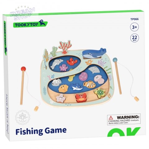 TOOKY TOY Złowić Rybkę Gra Zręcznościowa Układanka Montessori TOOKY TOY Złowić Rybkę Gra Zręcznościowa Układanka Montessori