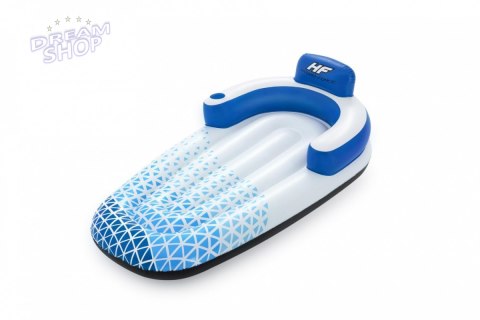 Dmuchany Materac do pływania Indigo Wave BESTWAY 183x97cm + Dmuchane oparcie + Miejsce na napoje Dmuchany Materac do pływania Indigo Wave BESTWAY 183x97cm + Dmuchane oparcie + Miejsce na napoje