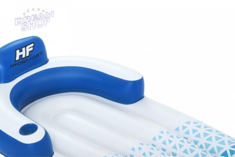 Dmuchany Materac do pływania Indigo Wave BESTWAY 183x97cm + Dmuchane oparcie + Miejsce na napoje Dmuchany Materac do pływania Indigo Wave BESTWAY 183x97cm + Dmuchane oparcie + Miejsce na napoje