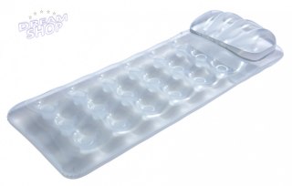 Dmuchany Materac plażowy Srebrny metalik 188x71cm BESTWAY + Zestaw naprawczy