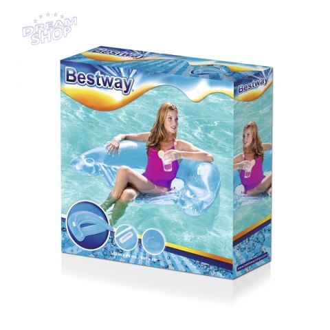 Fotel Z Oparciem Lazy Lounge Niebieski BESTWAY