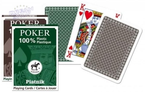 Karty pojedyńcze talie "plastik Poker" PIATNIK