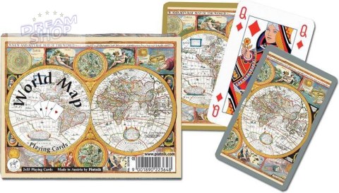 Karty standard "Mapa świata" PIATNIK