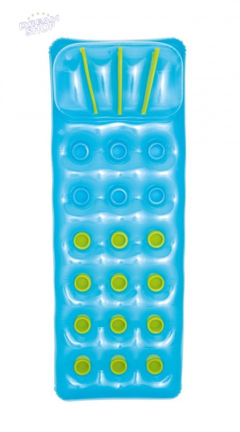 Neonowy Materac plażowy BESTWAY Niebieski 188x71cm + Zestaw naprawczy Neonowy Materac plażowy BESTWAY Niebieski 188x71cm + Zestaw naprawczy