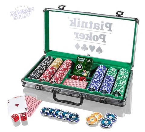 Piatnik Poker Alu-Case - 300 żetonów 14g PIATNIK Piatnik Poker Alu-Case - 300 żetonów 14g PIATNIK