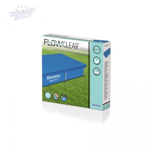 Pokrywa 224x154cm na Basen stelażowy Steel Pro 221x150x43cm BESTWAY