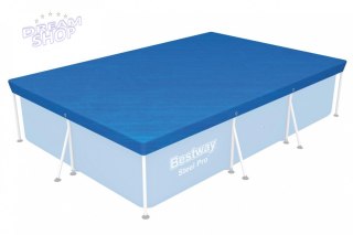 Pokrywa 304x205cm na Basen stelażowy Steel Pro 300x201x66cm BESTWAY