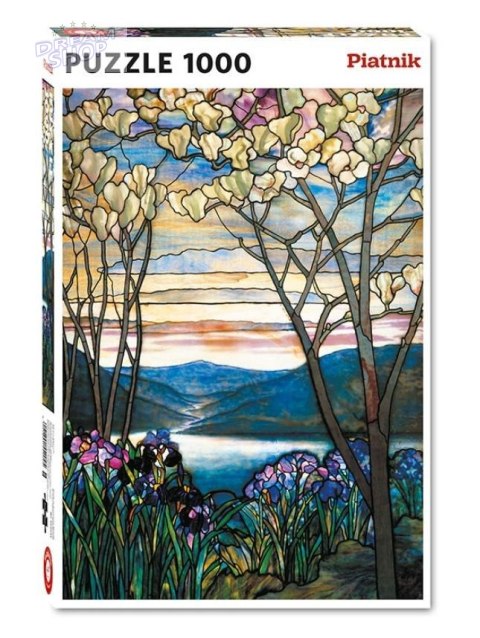 Puzzle - 1000 Tiffany, Magnolie i Irysy PIATNIK