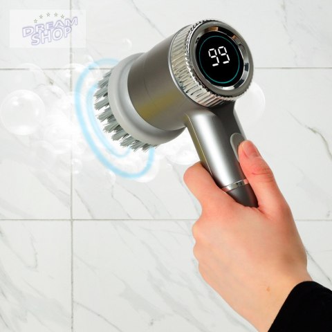 Szczotka myjka elektryczna do czyszczenia 5w1 do łazienki podłogi fug basenu LED Szczotka myjka elektryczna do czyszczenia 5w1 do łazienki podłogi fug basenu LED
