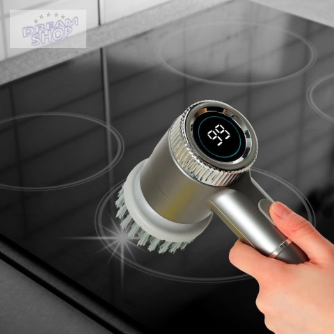 Szczotka myjka elektryczna do czyszczenia 5w1 do łazienki podłogi fug basenu LED Szczotka myjka elektryczna do czyszczenia 5w1 do łazienki podłogi fug basenu LED