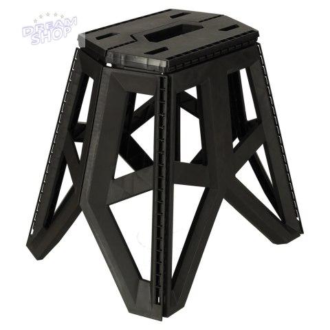 Taboret Składany Krzesełko Turystyczne Czarne Kempingowe Przenośne 39,5cm czarne Taboret Składany Krzesełko Turystyczne Czarne Kempingowe Przenośne 39,5cm czarne