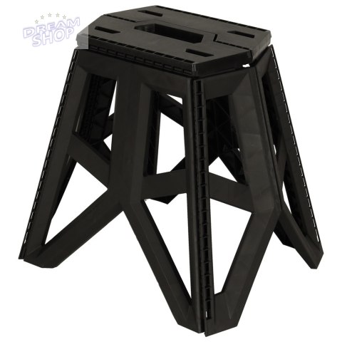 Taboret Składany Krzesełko Turystyczne Czarne Kempingowe Przenośne 39,5cm czarne Taboret Składany Krzesełko Turystyczne Czarne Kempingowe Przenośne 39,5cm czarne