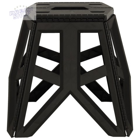 Taboret Składany Krzesełko Turystyczne Czarne Kempingowe Przenośne 39,5cm czarne Taboret Składany Krzesełko Turystyczne Czarne Kempingowe Przenośne 39,5cm czarne
