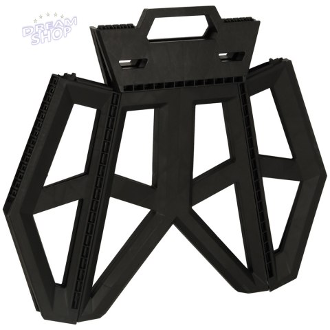 Taboret Składany Krzesełko Turystyczne Czarne Kempingowe Przenośne 39,5cm czarne Taboret Składany Krzesełko Turystyczne Czarne Kempingowe Przenośne 39,5cm czarne