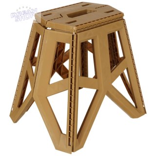 Taboret Składany Krzesełko Turystyczne Czarne Kempingowe Przenośne 39,5cm khaki