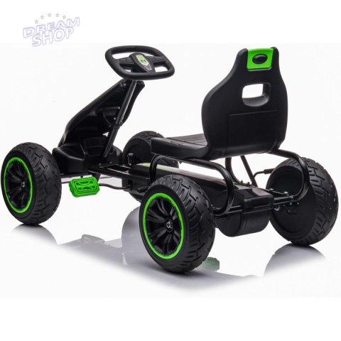 GOKART AUTO NA PEDAŁY ENERO 18 CZARNO ZIELONY