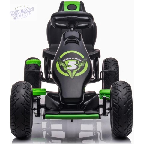 GOKART AUTO NA PEDAŁY ENERO 18 CZARNO ZIELONY