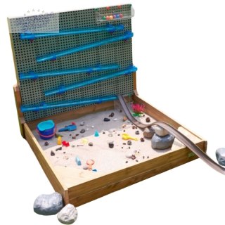 MASTERKIDZ Zestaw XXL STEM WALL 2w1 Tablica Kreatywna z Piaskownicą